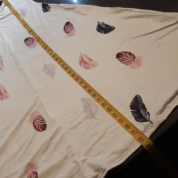 Feather Flowy Silky Maxi Dress - Picture 9 of 9